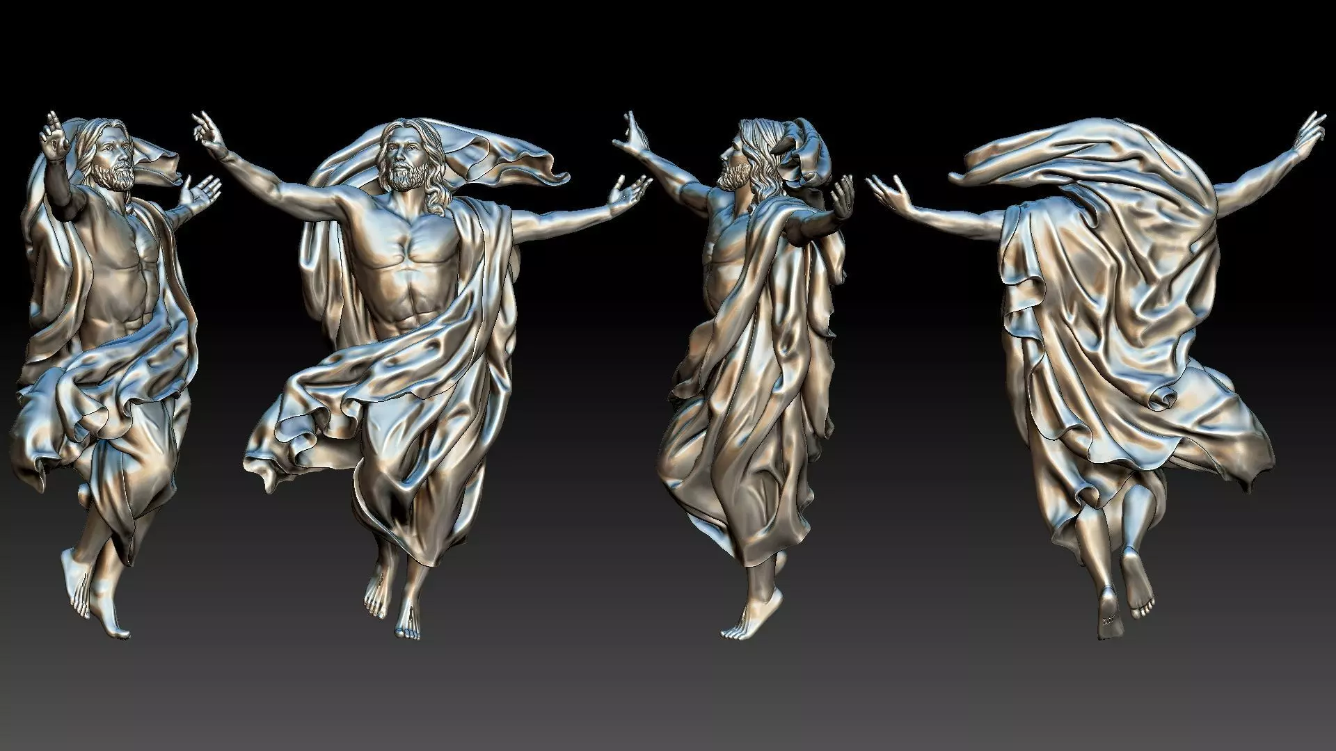 Ascension of Jesus  3D print model_0