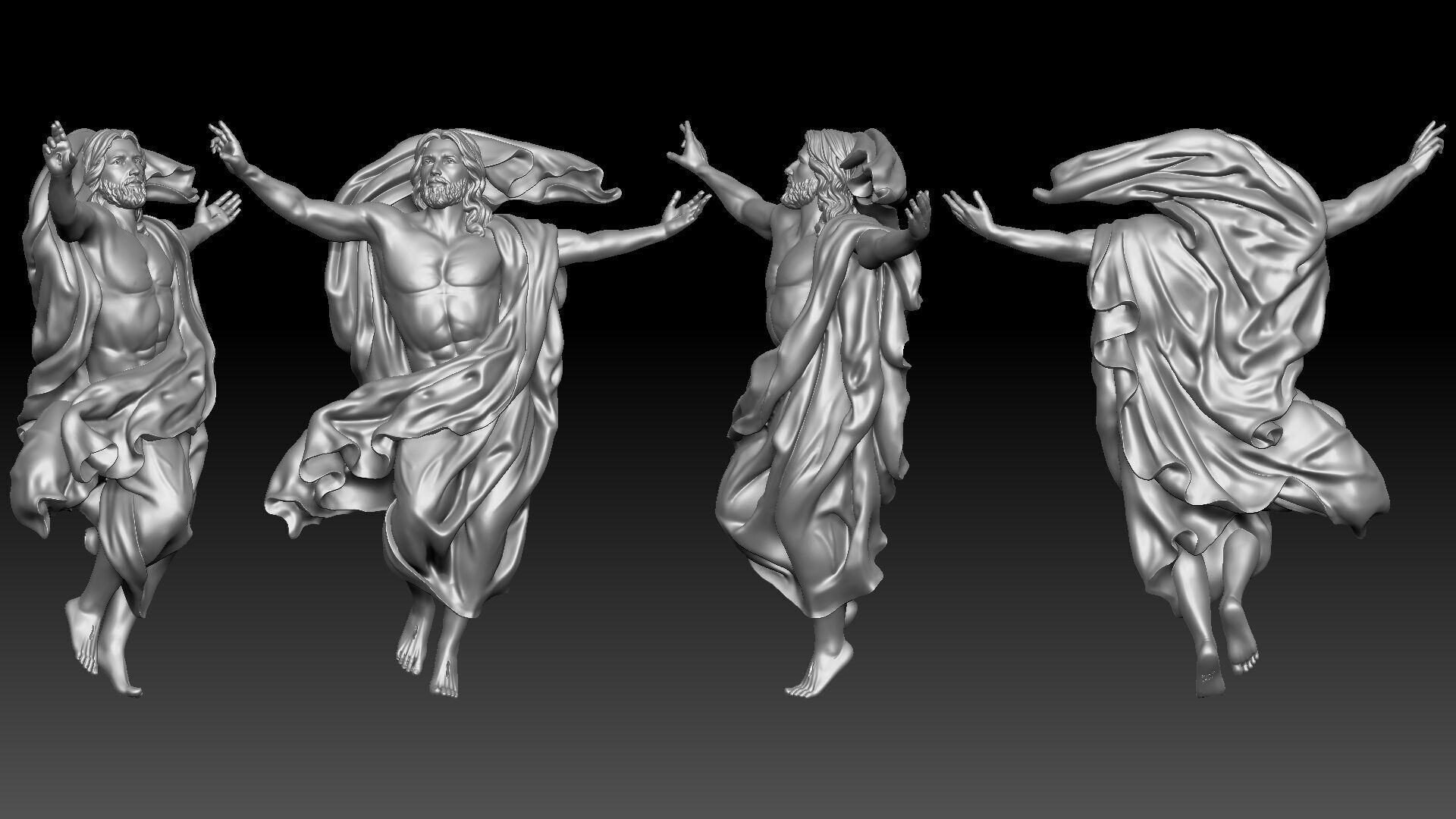 Ascension of Jesus  3D print model_8