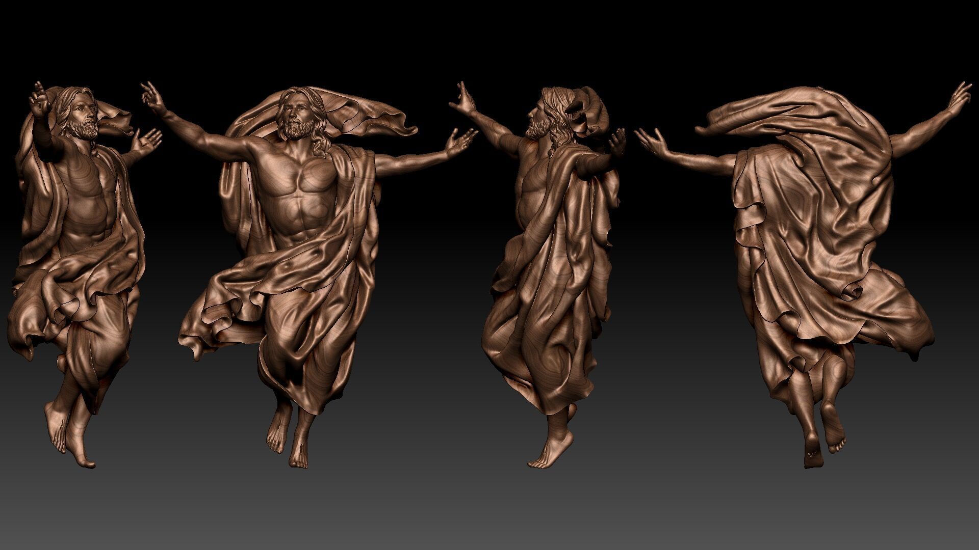 Ascension of Jesus  3D print model_11