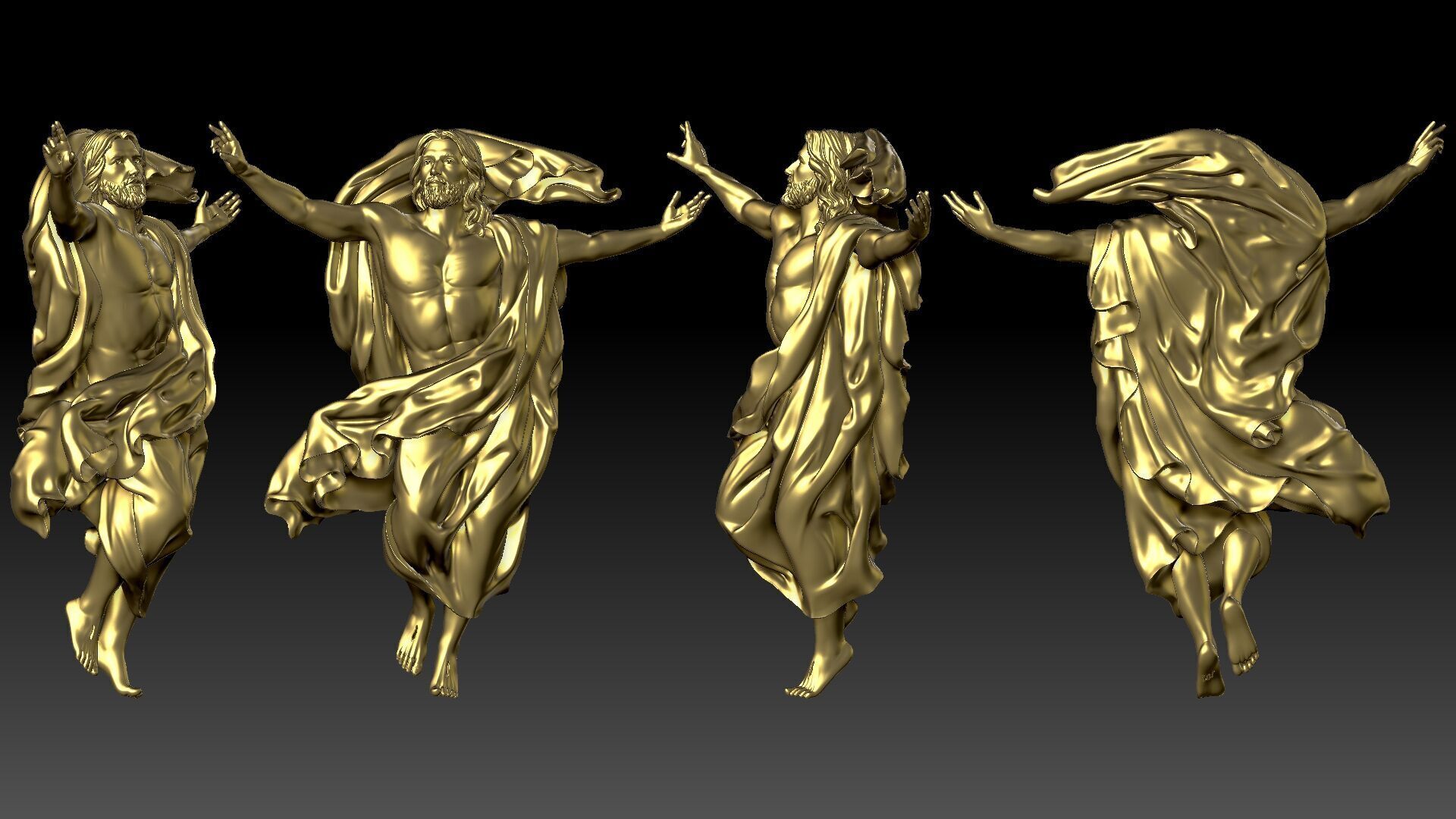 Ascension of Jesus  3D print model_9