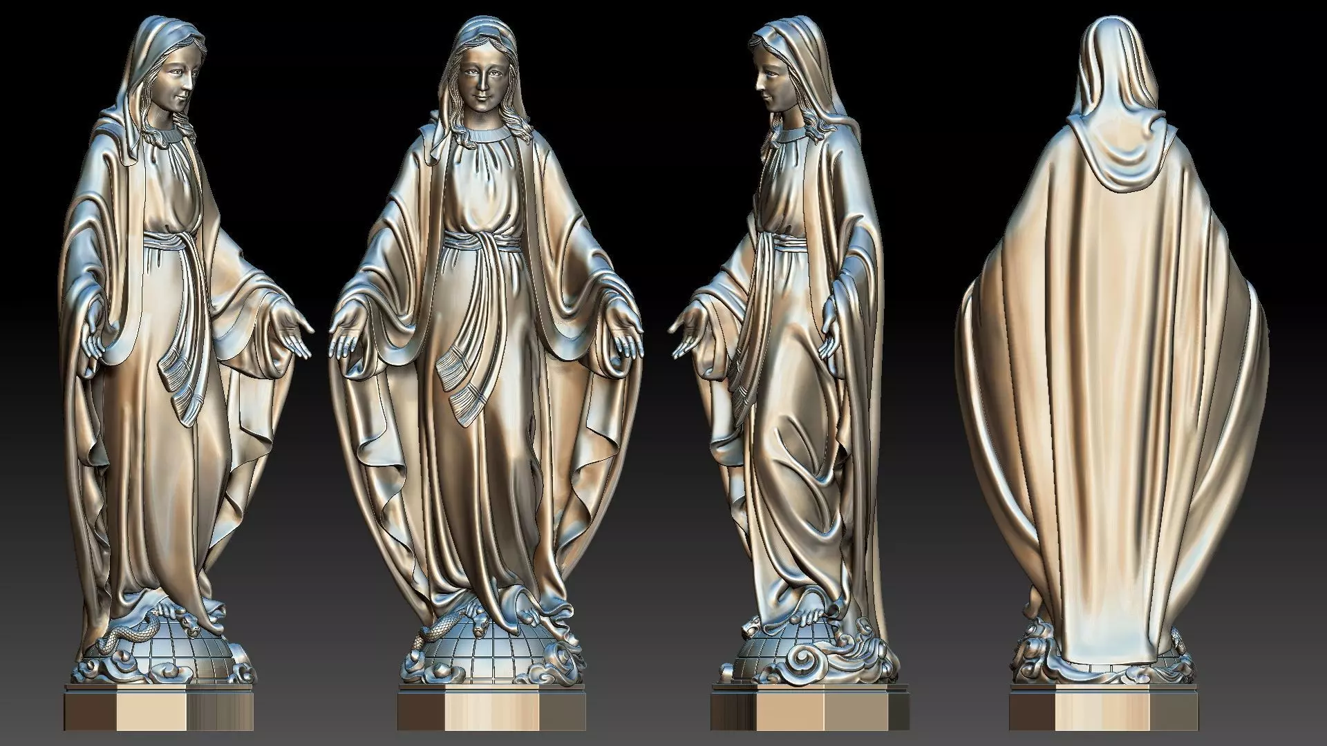 Our Lady of Grace  3D print model_0