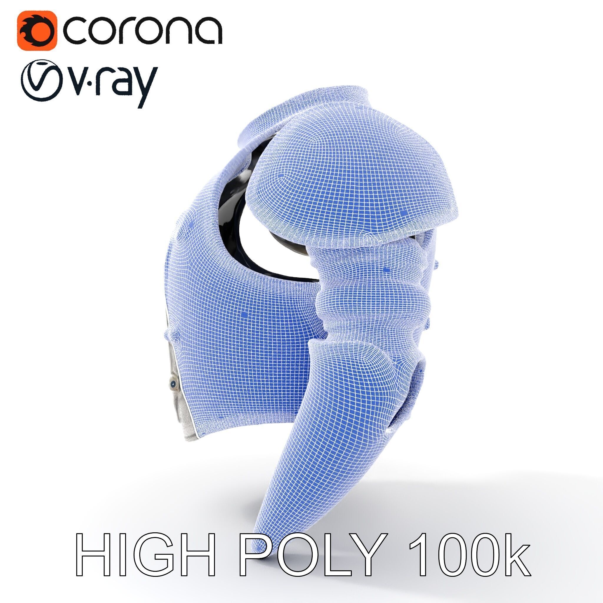 Medieval Ornate Helmet Model Pack Low-poly 3D model_35