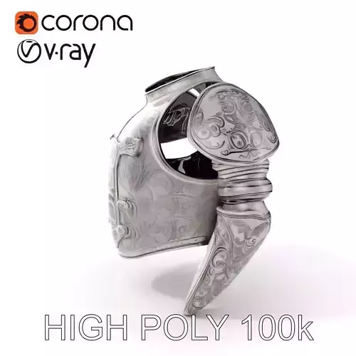 Medieval Ornate Helmet Model Pack