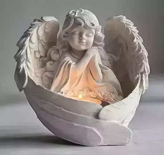 Angel Candle Holder 3D print model
