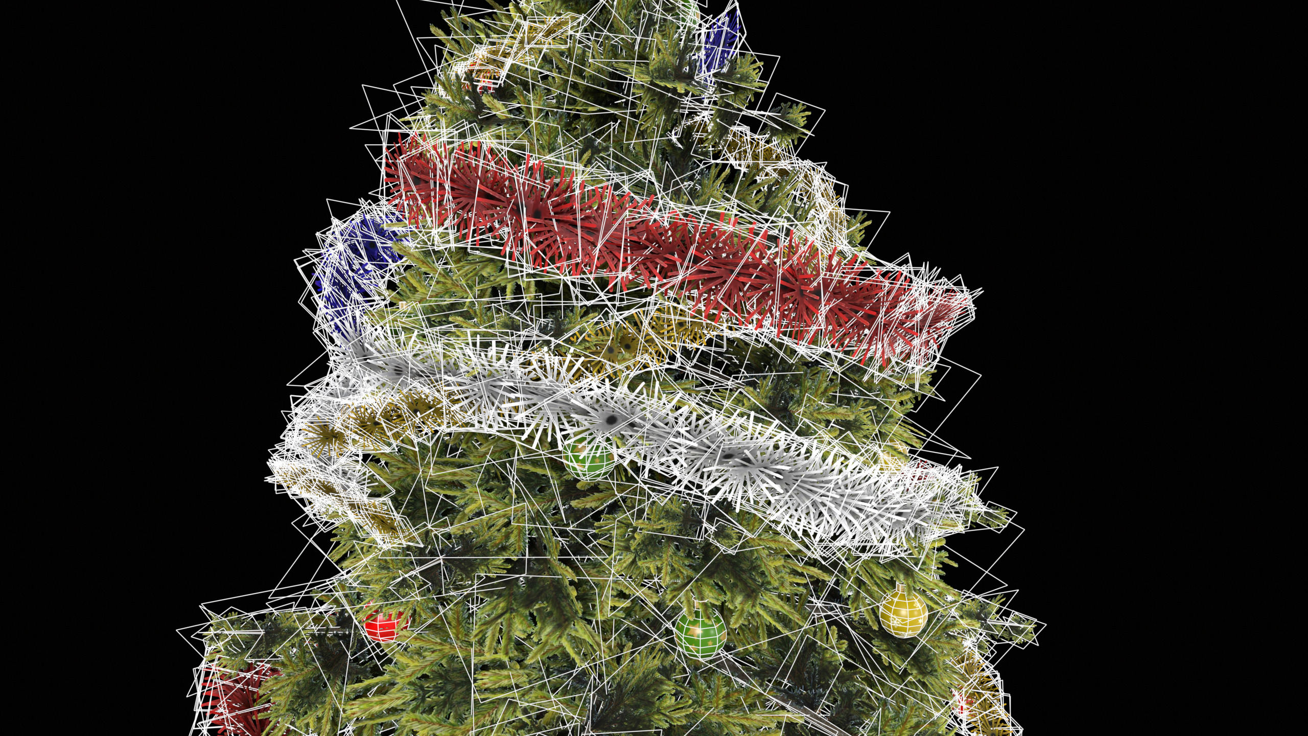 Low-Poly Christmas Tree Low-poly 3D model_12