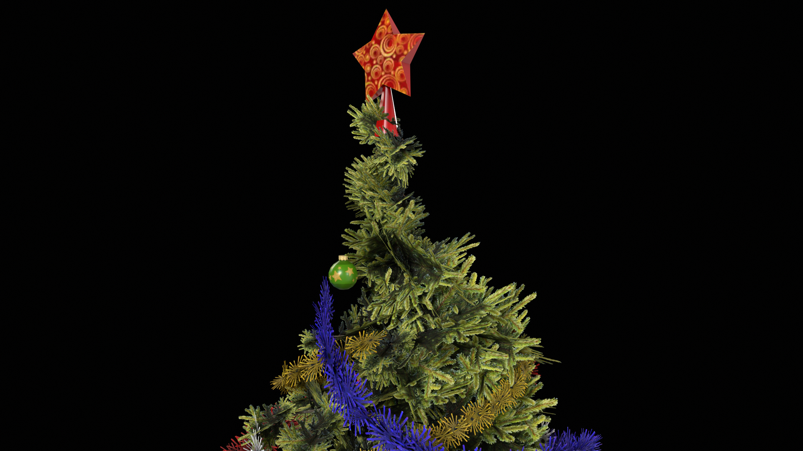 Low-Poly Christmas Tree Low-poly 3D model_7
