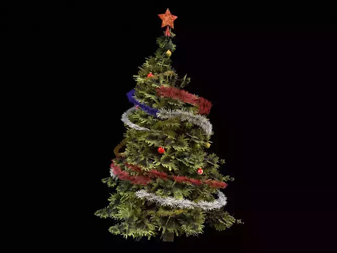 Low-Poly Christmas Tree Low-poly 3D model