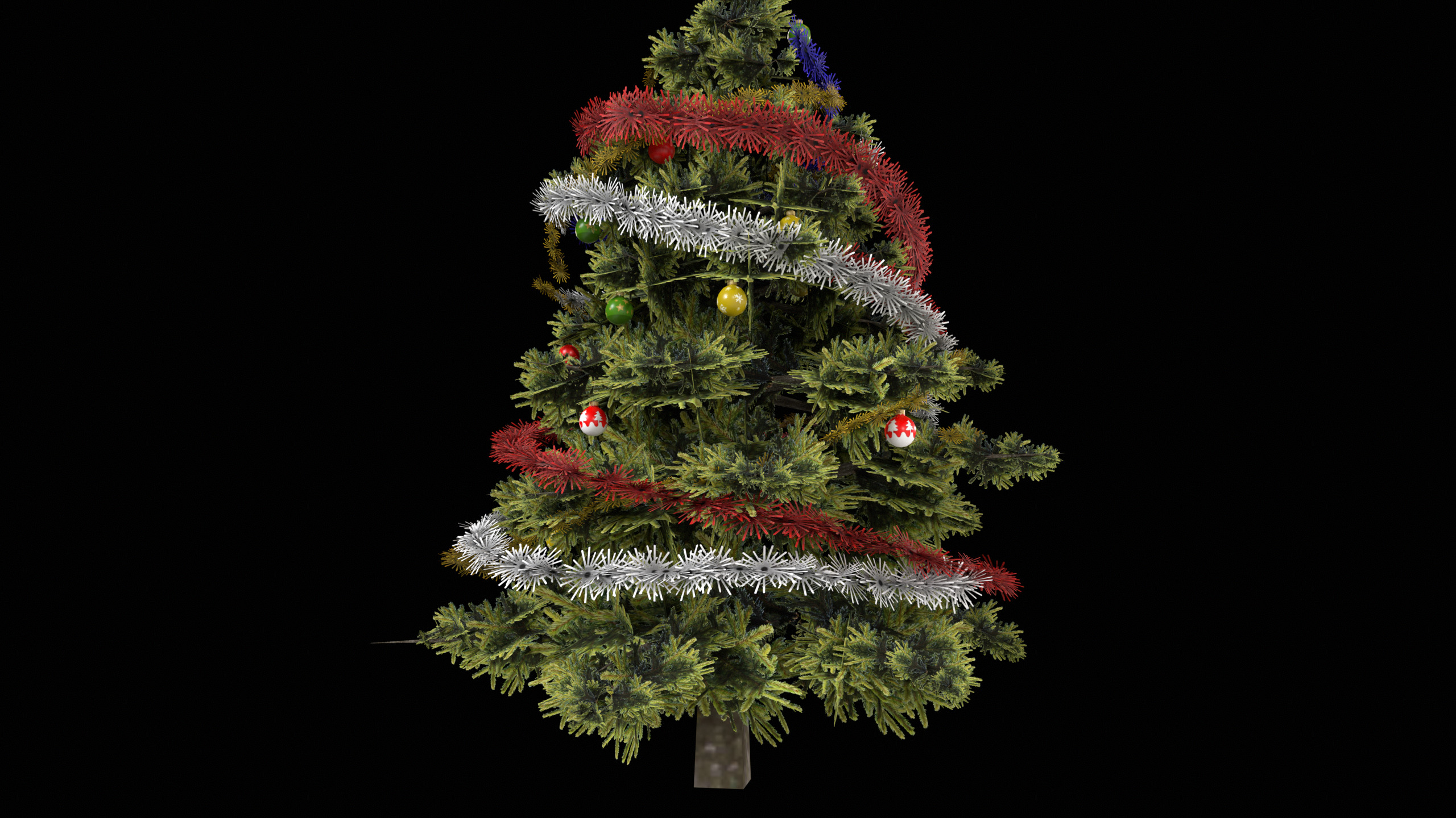 Low-Poly Christmas Tree Low-poly 3D model_9