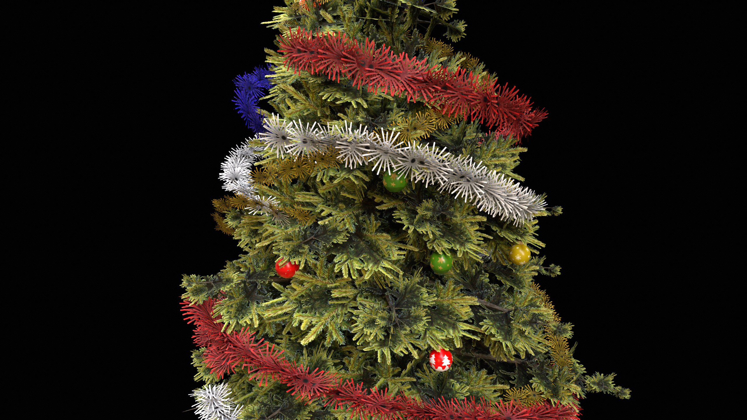 Low-Poly Christmas Tree Low-poly 3D model_4