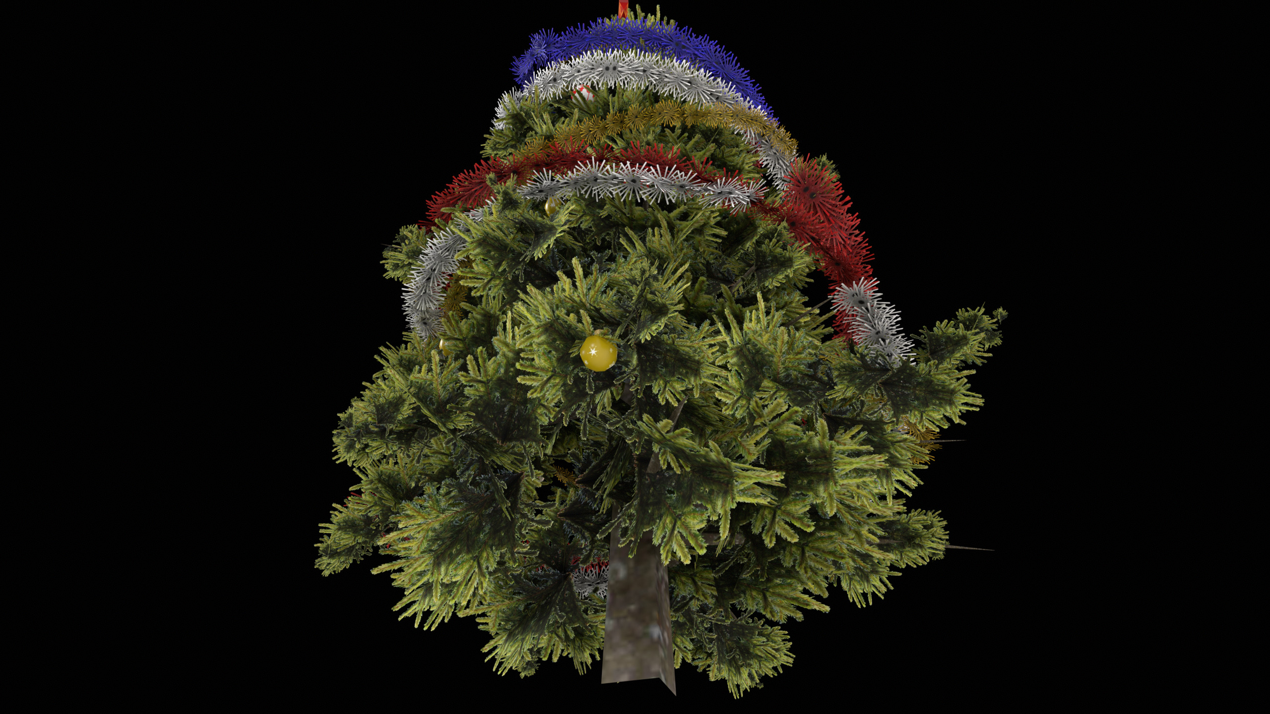 Low-Poly Christmas Tree Low-poly 3D model_6