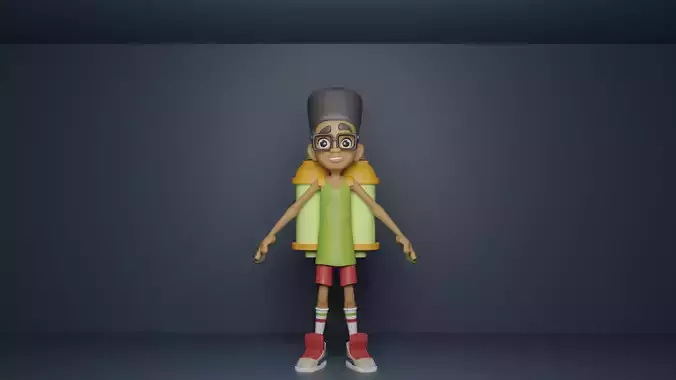 Fresh - 3D character model from Subway Surfers 3D model