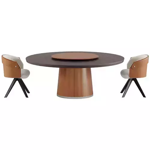 Table and Chair Enn Ozzy by Flexform
