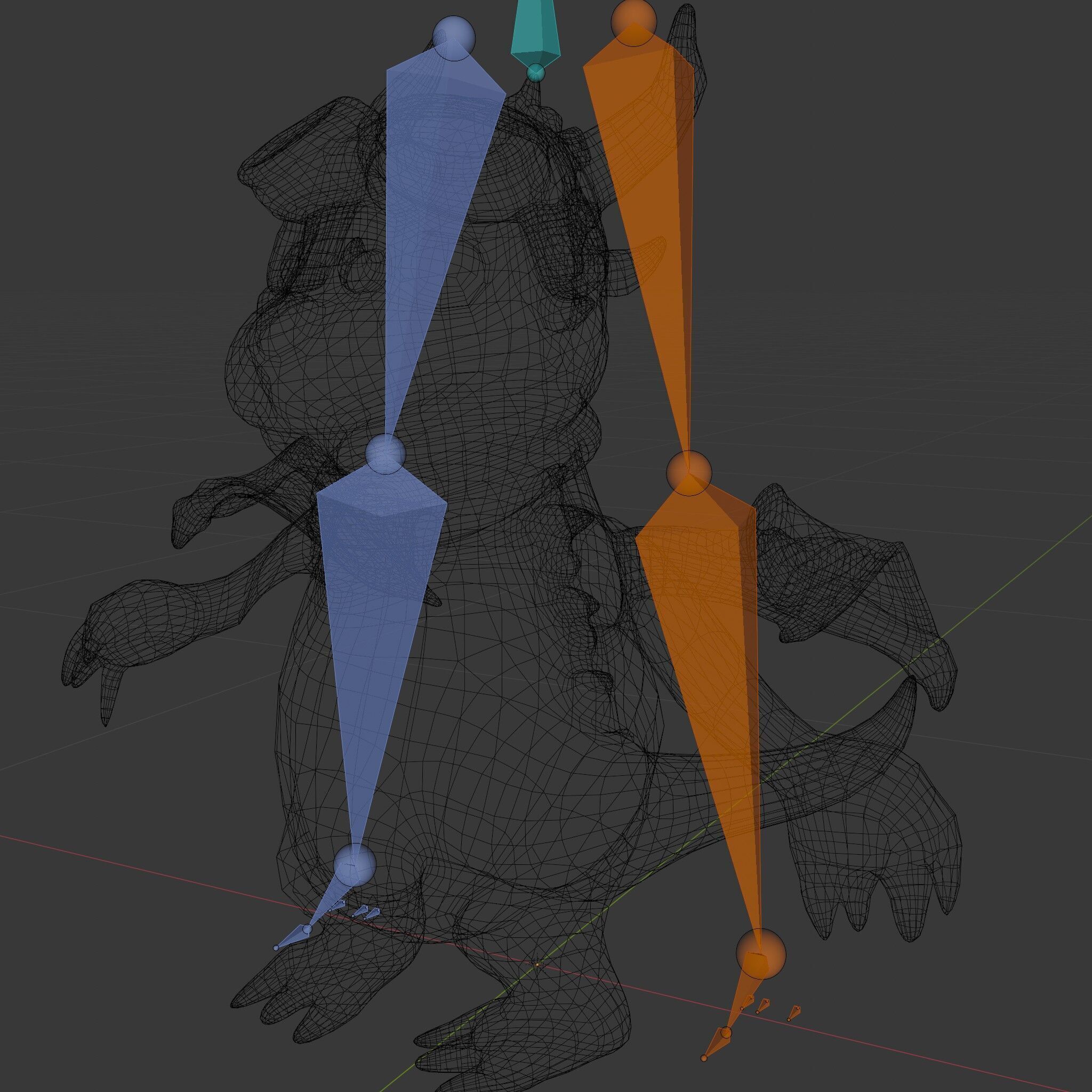 Blue Baby Dragon Rigged and Animated Character Model for Game... Low-poly 3D model_7