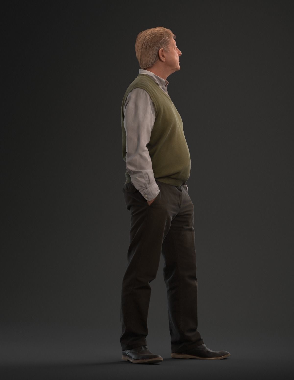 00010Pa Bisschop001 Man Standing Pre Posed  3D model_3