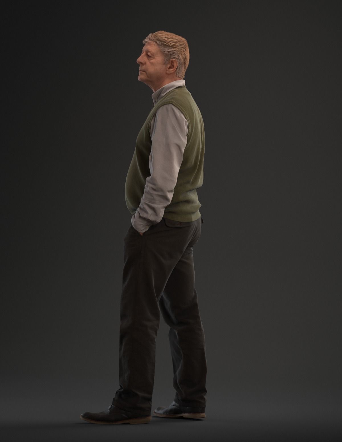 00010Pa Bisschop001 Man Standing Pre Posed  3D model_6
