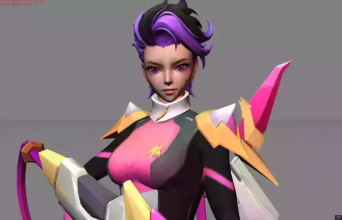 Jet Archer Kimmy Rising Nova Low-poly 3D model