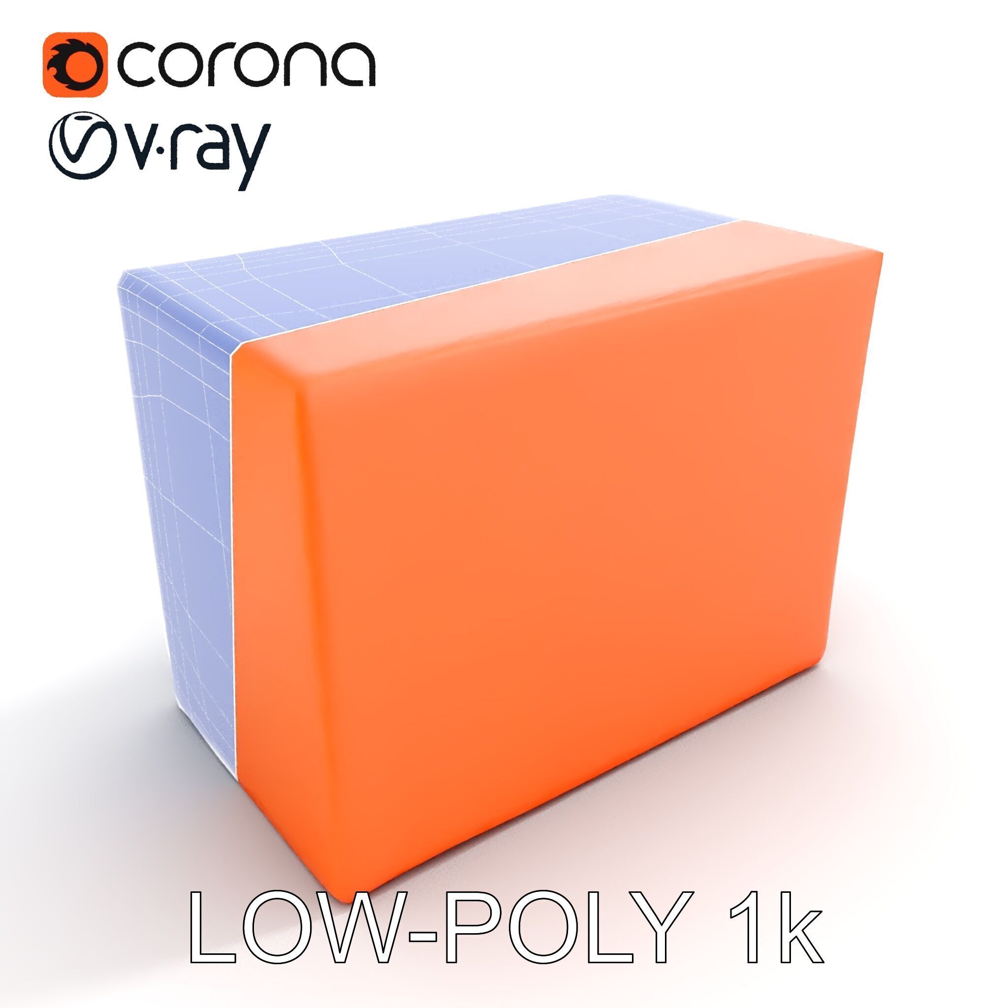 Modern Sofa Cubicle Model Pack for Interactive Spaces Low-poly 3D model_23