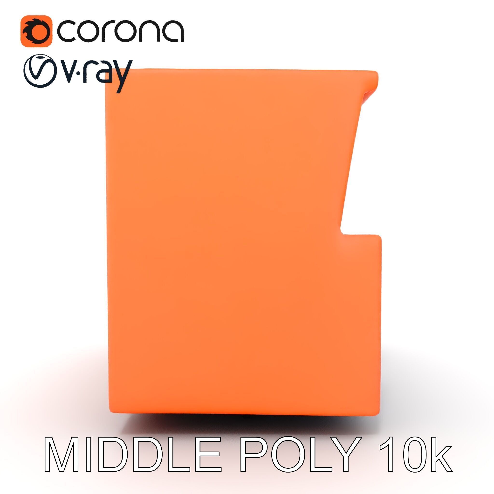 Modern Sofa Cubicle Model Pack for Interactive Spaces Low-poly 3D model_11