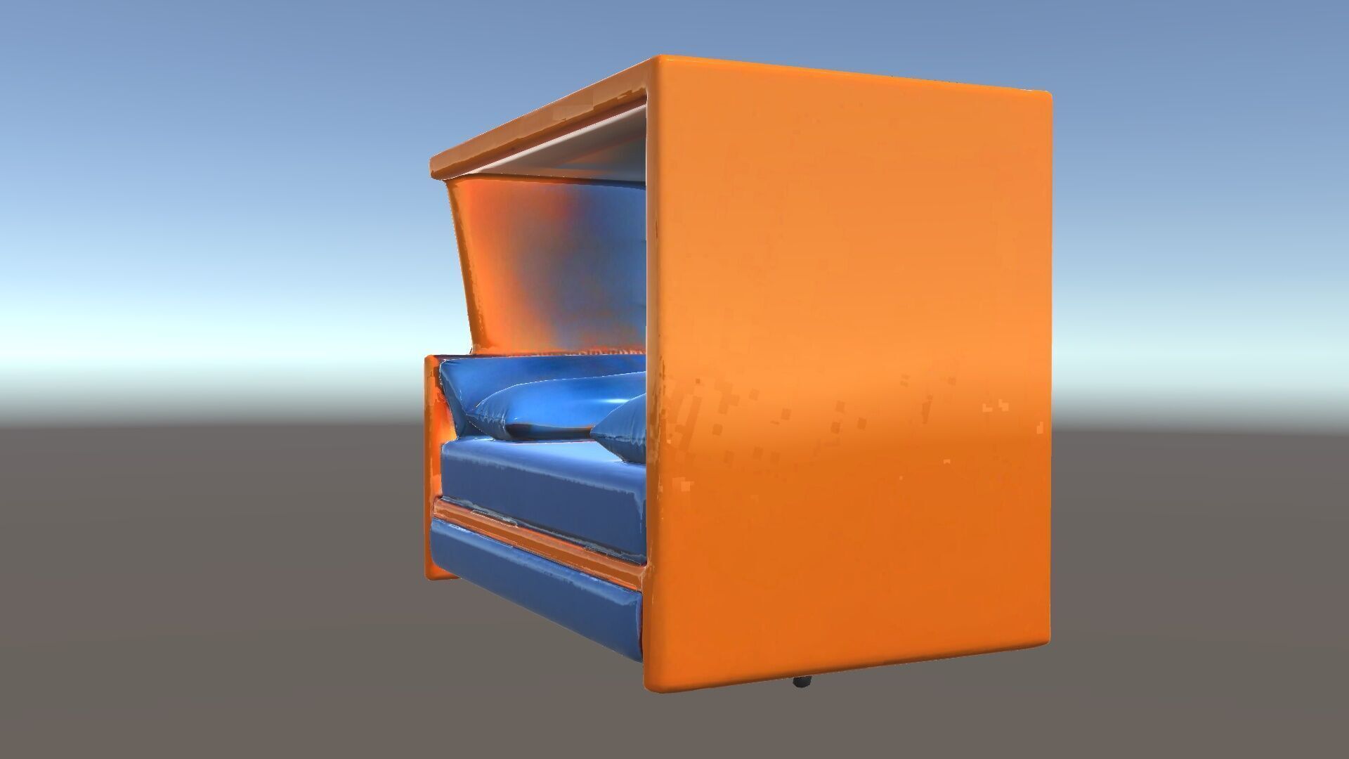 Modern Sofa Cubicle Model Pack for Interactive Spaces Low-poly 3D model_33