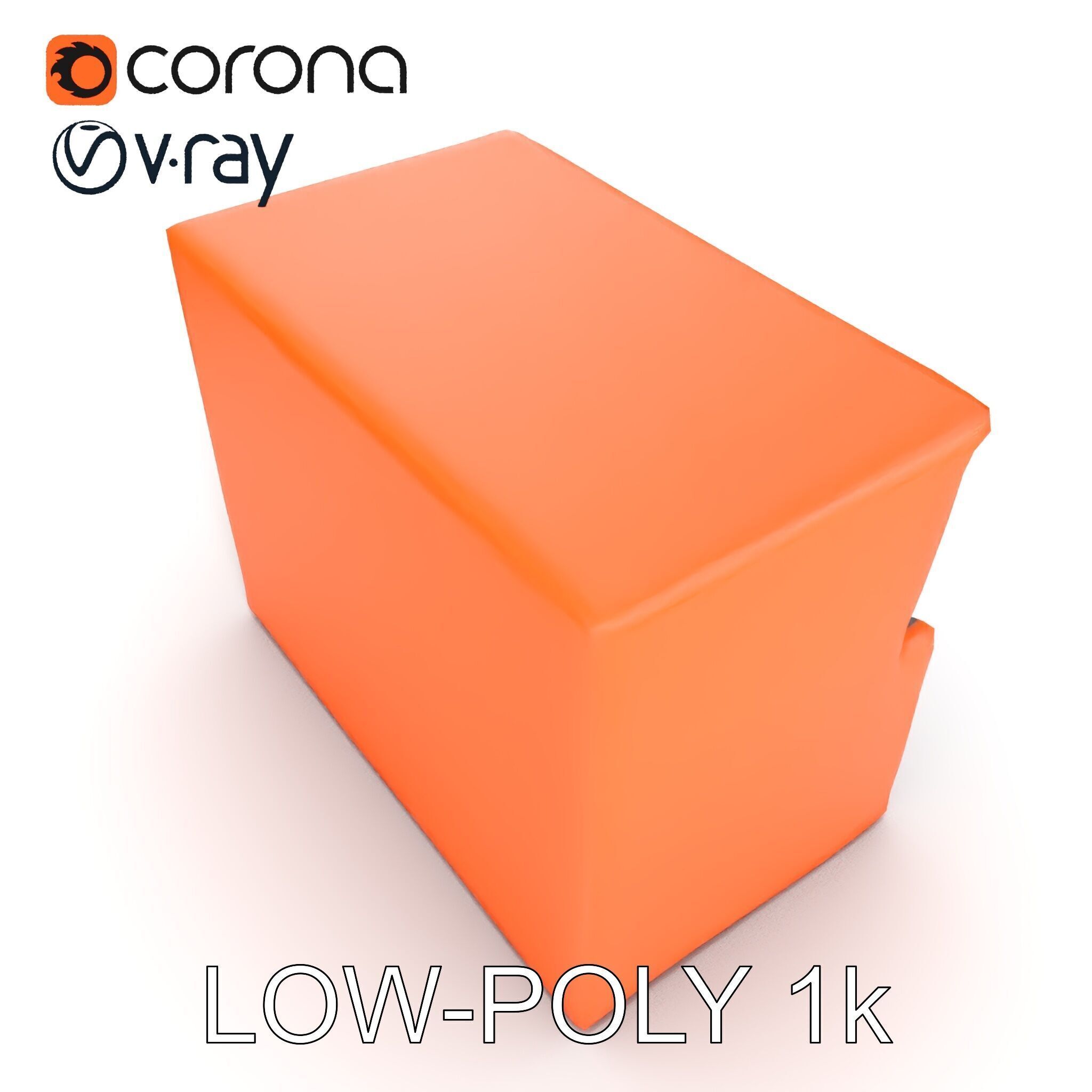 Modern Sofa Cubicle Model Pack for Interactive Spaces Low-poly 3D model_12