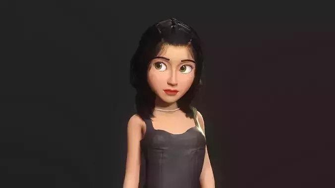cartoon girl