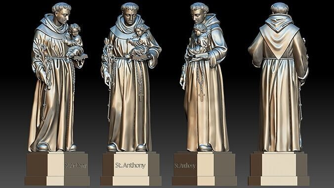 Saint Anthony  3D print model