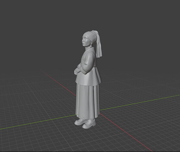 Girl with a Pearl Earring 3D print model