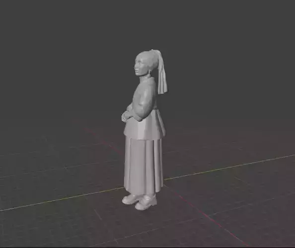 Girl with a Pearl Earring 3D print model