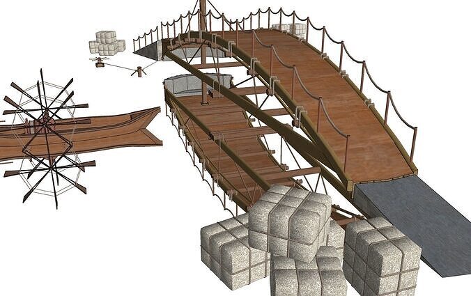 BRIDGE PuentE Reflex CITY  STONE 3D print model