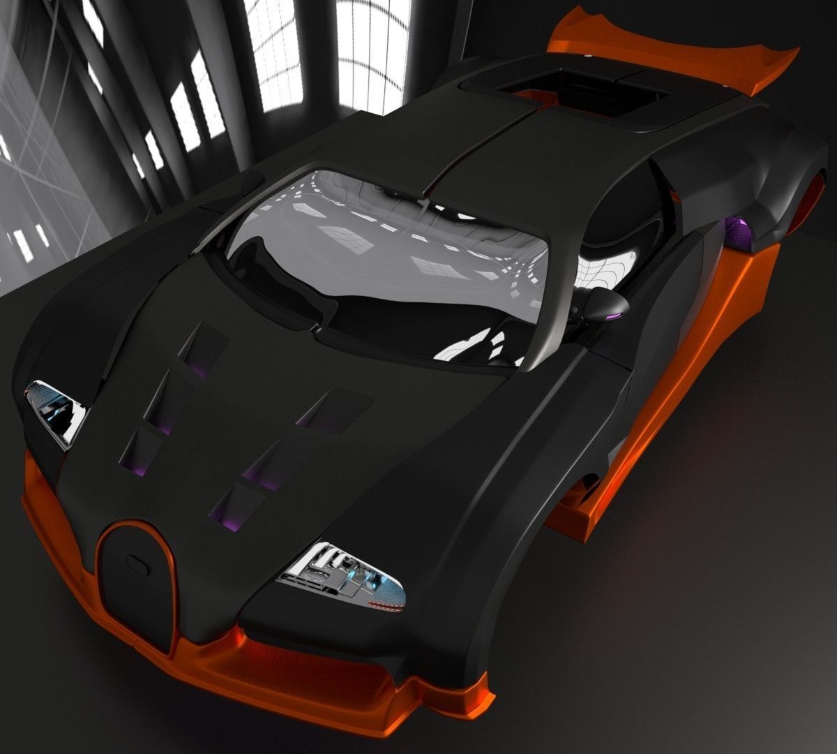 Customized veyron 3D model_5
