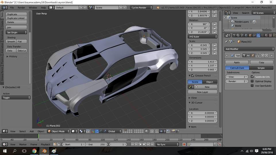 Customized veyron 3D model_9