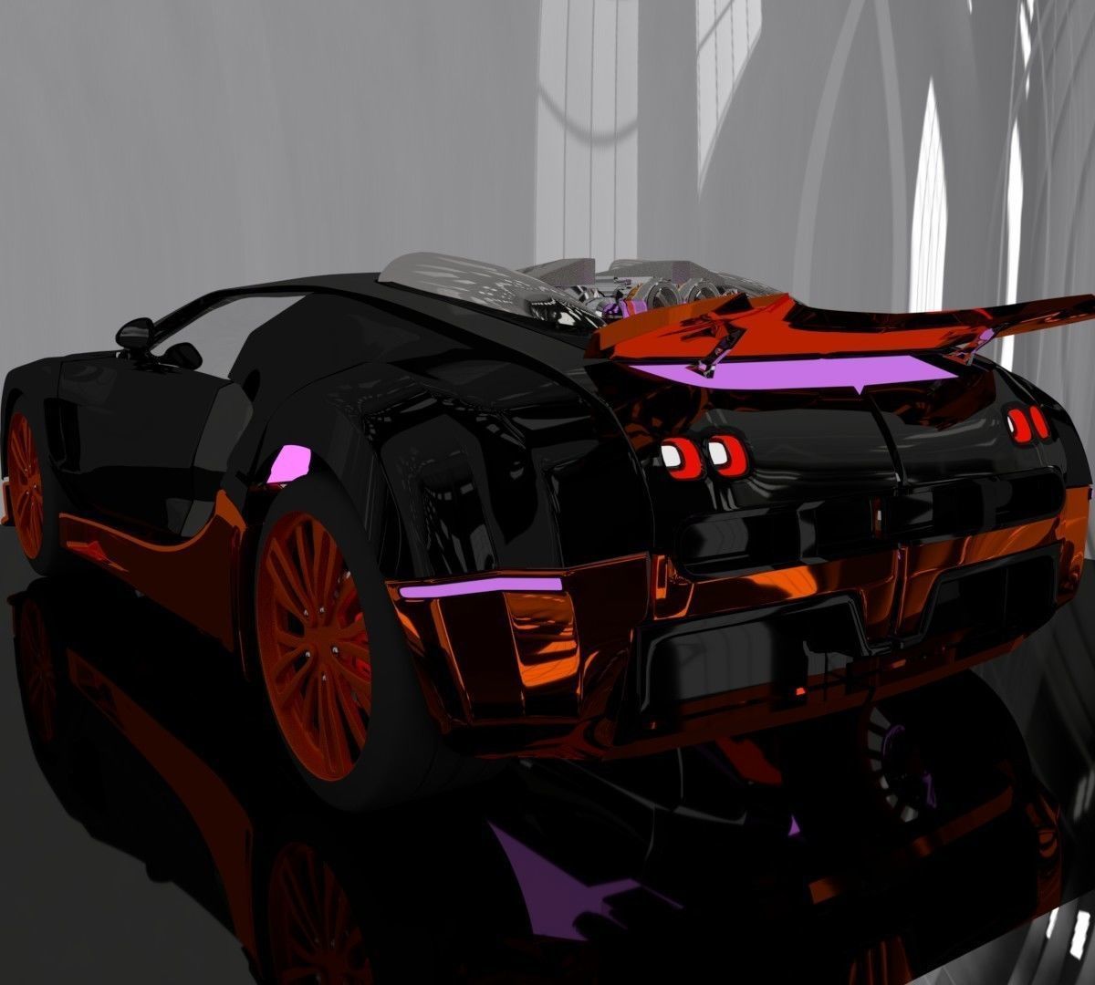 Customized veyron 3D model_1