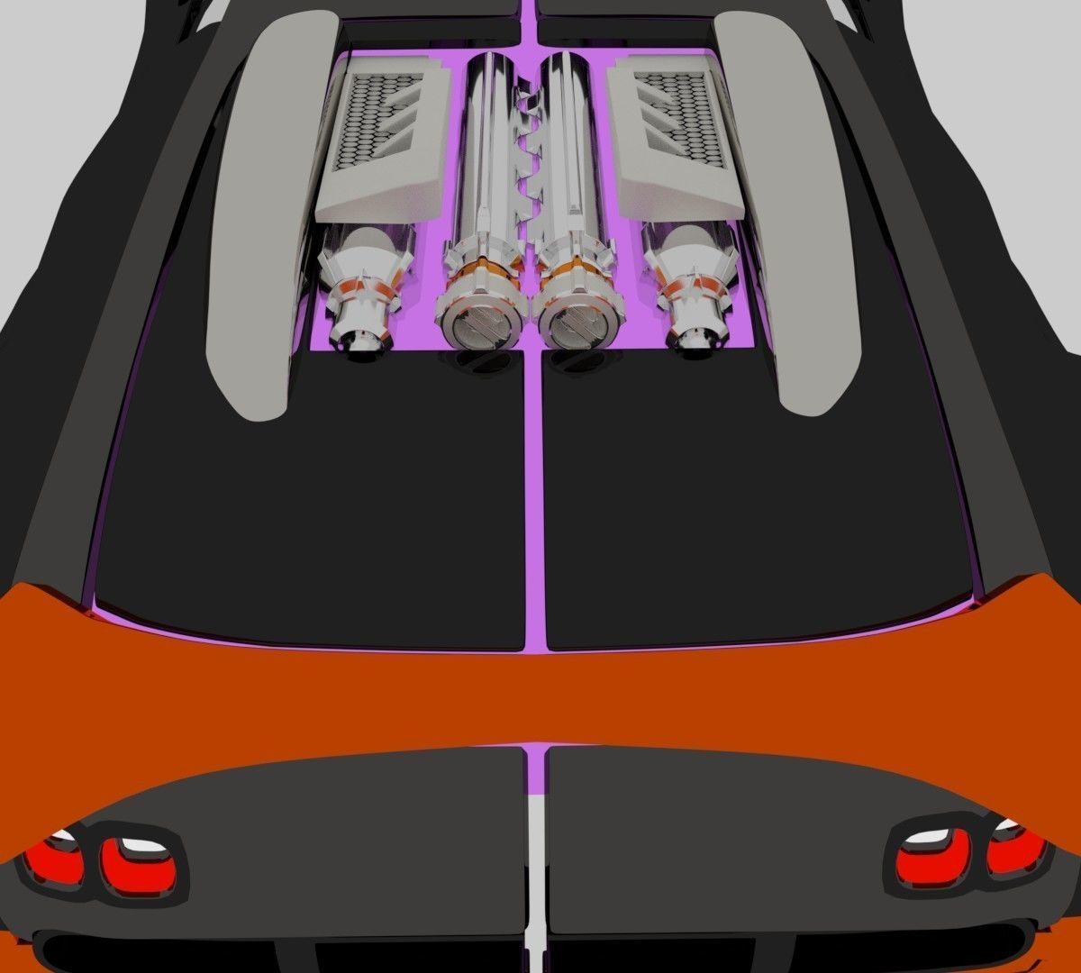 Customized veyron 3D model_7