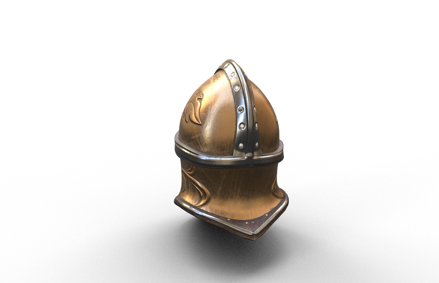 3D Helmet Model Low-poly 3D model_3