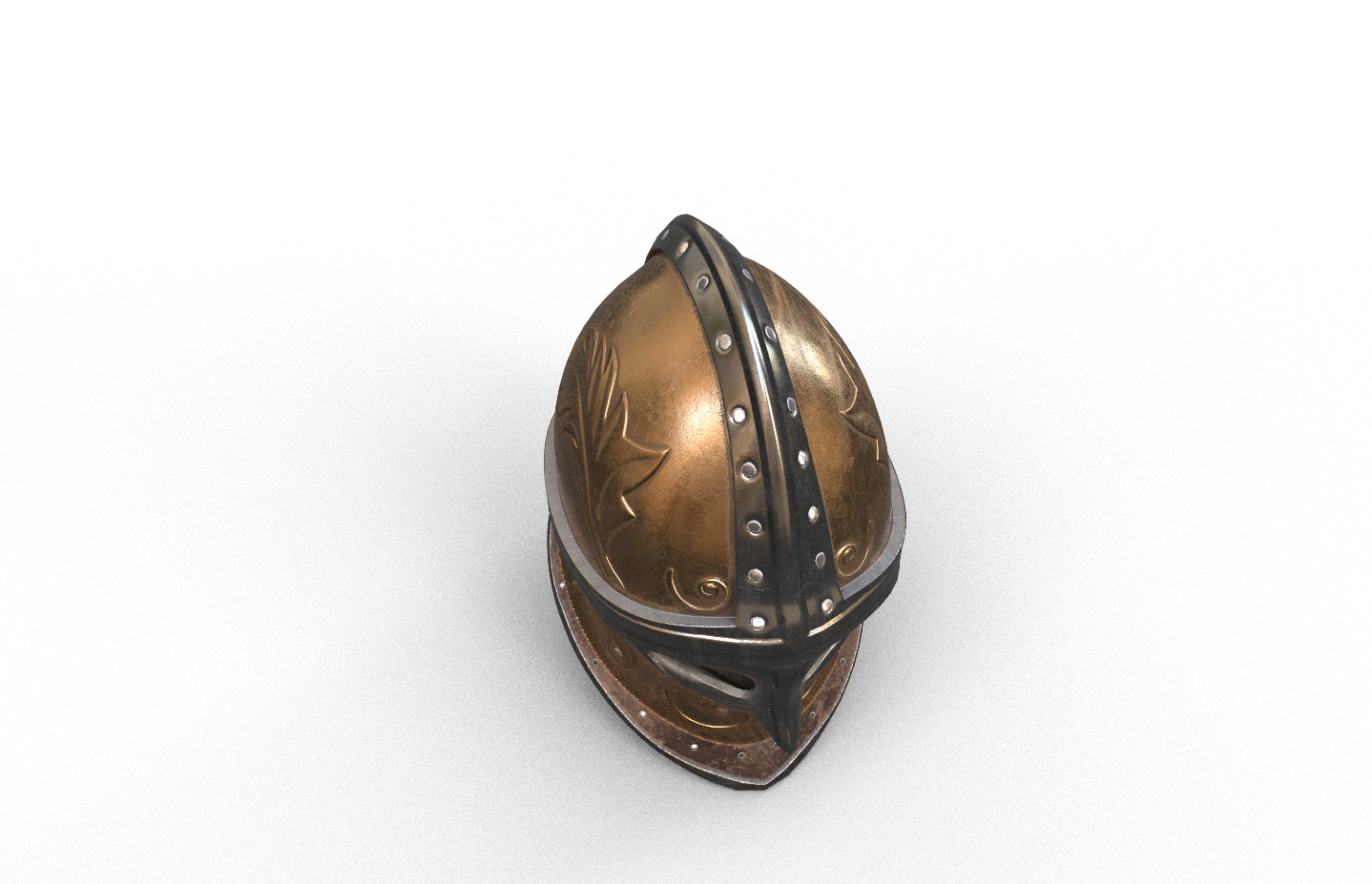 3D Helmet Model Low-poly 3D model_4