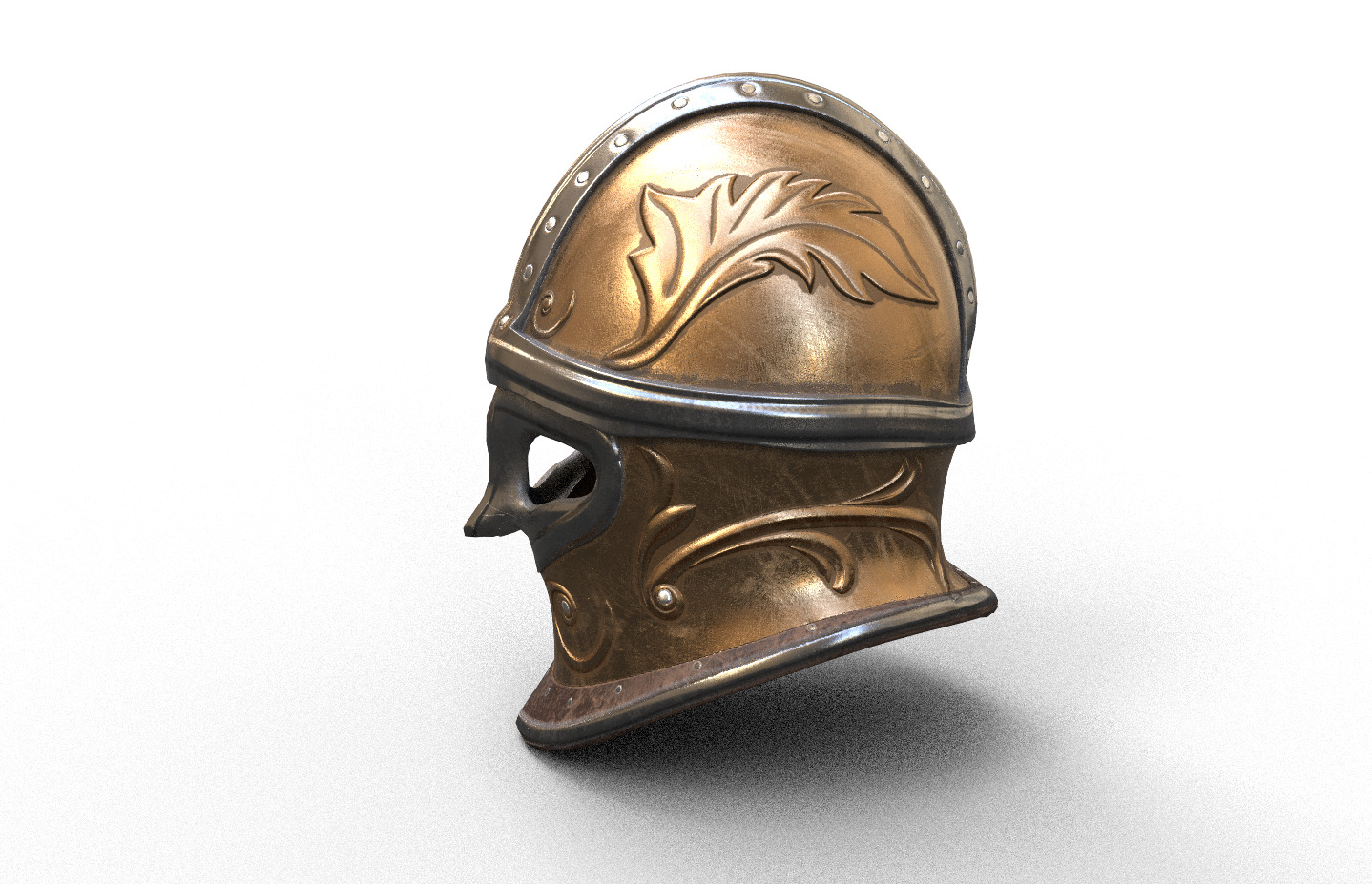 3D Helmet Model Low-poly 3D model_2