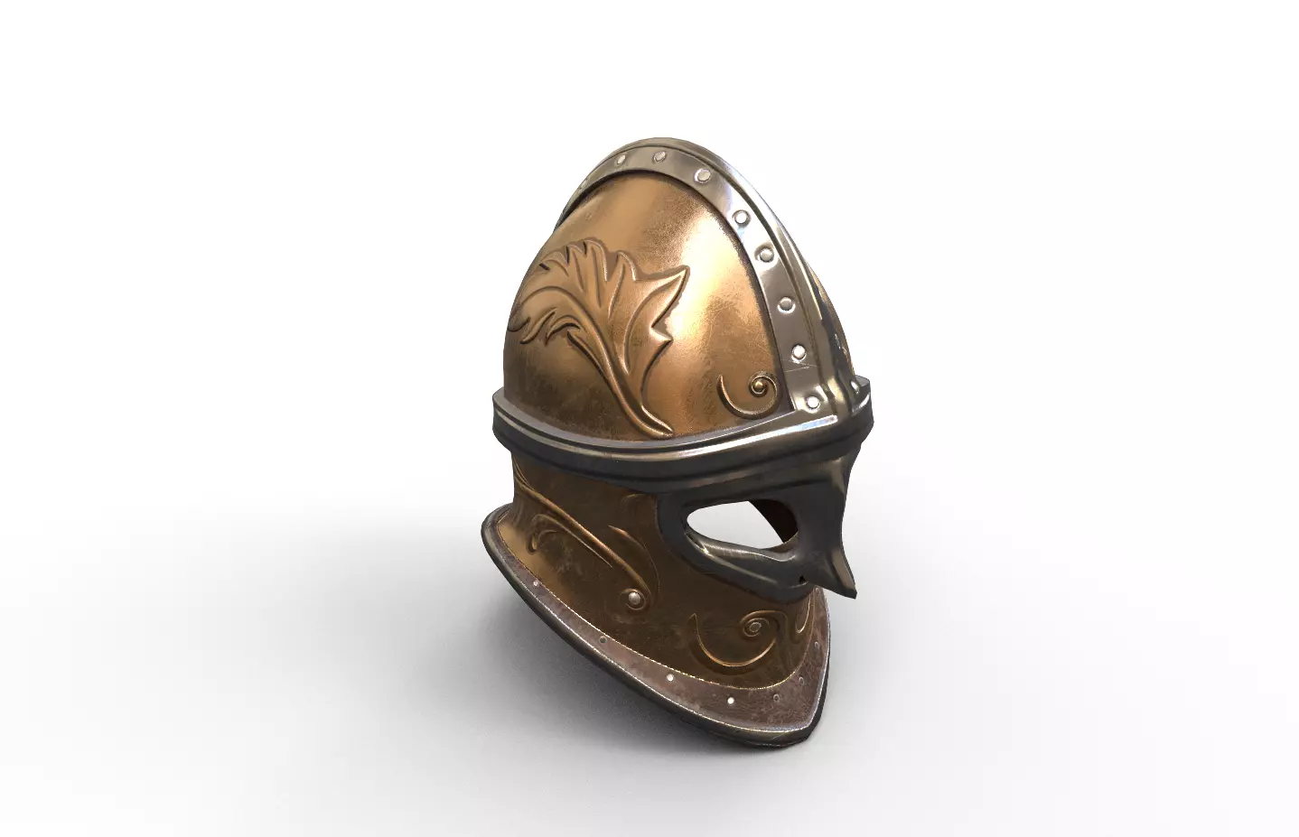 3D Helmet Model Low-poly 3D model_0