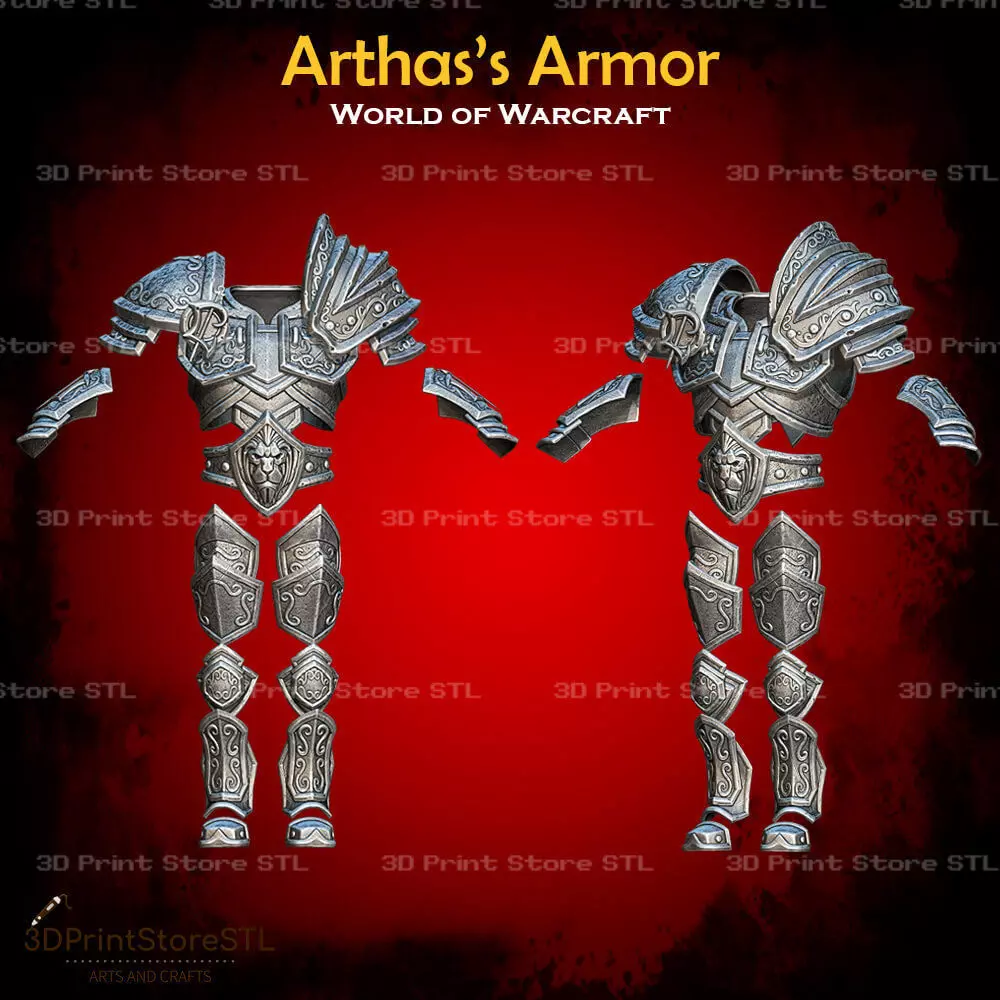 Arthas Armor Cosplay World Of Warcraft - STL File 3D print model_0