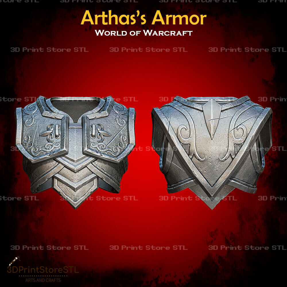 Arthas Armor Cosplay World Of Warcraft - STL File 3D print model_2