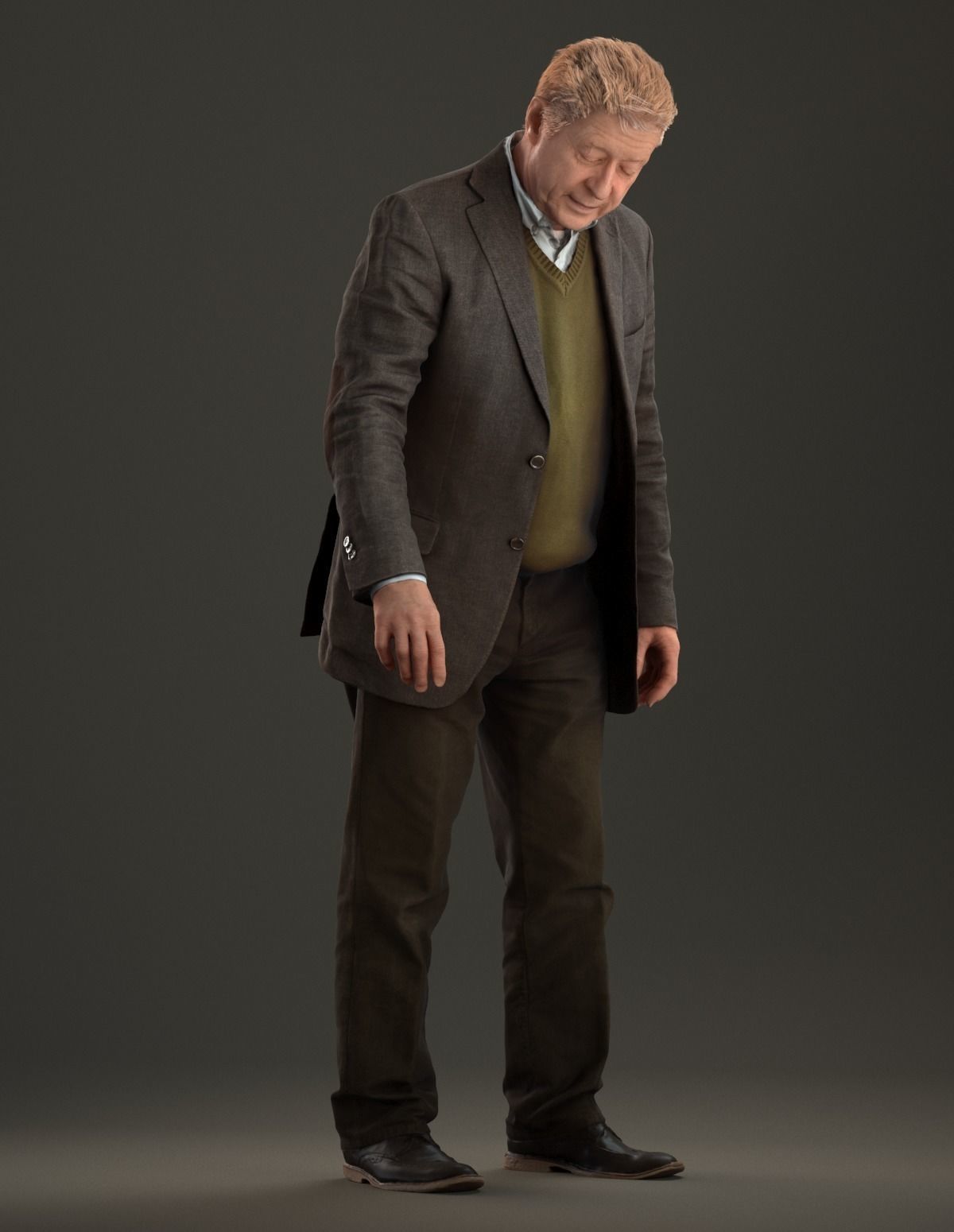 00010Pa Bisschop007 Old Man Pre Posed 3D model_4