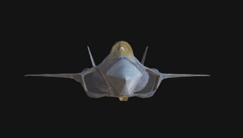 F-35A Lightning II 3D Model  Low-poly 3D model