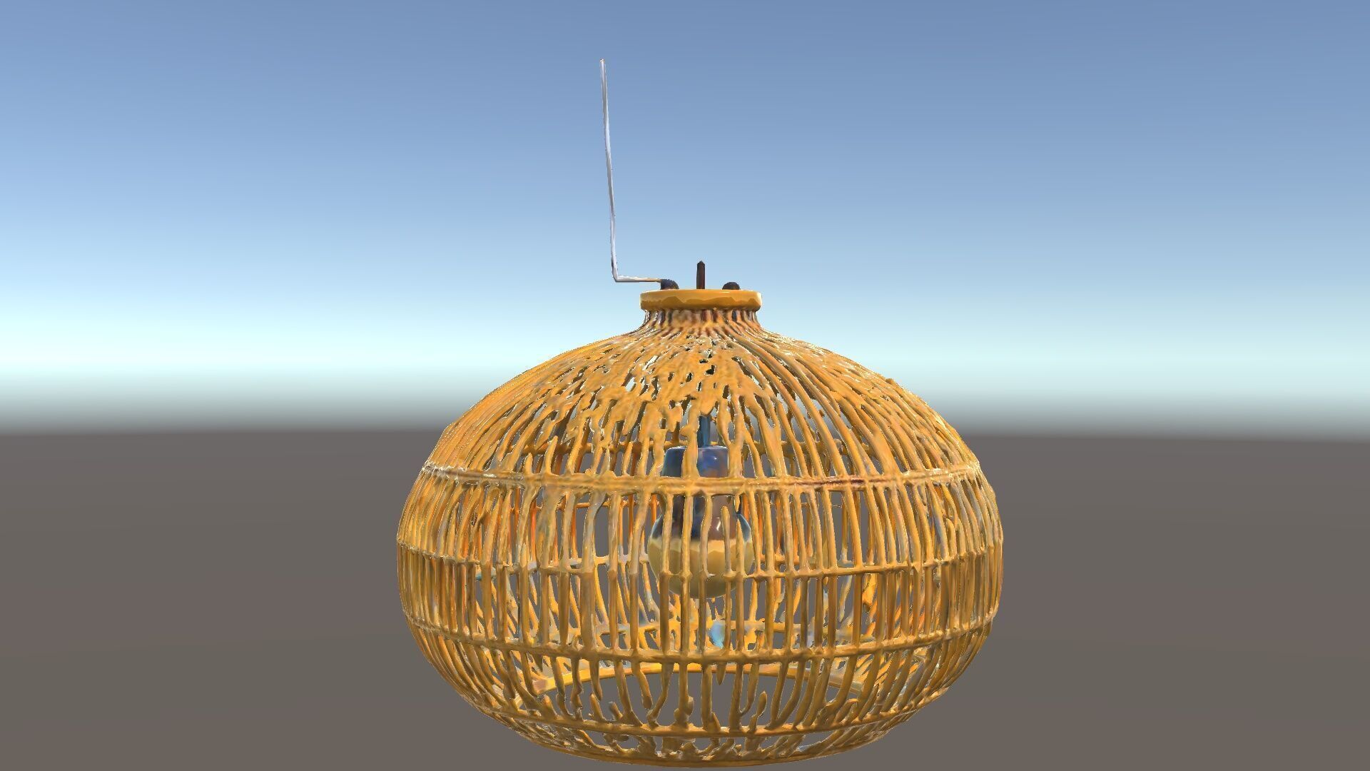 Rattan Pendant Lamp D model pack for interior design Low-poly 3D model_34