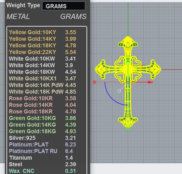 Gothic Cross Necklace 3D print model_3