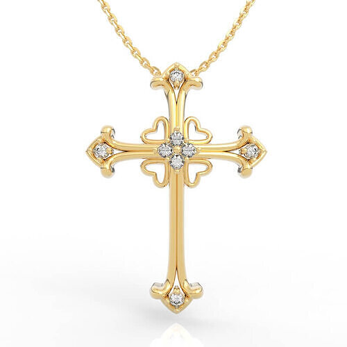 Gothic Cross Necklace 3D print model