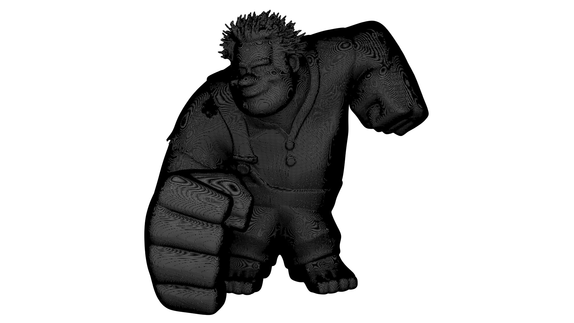 Cartoon character Ralph 01 3D model_9