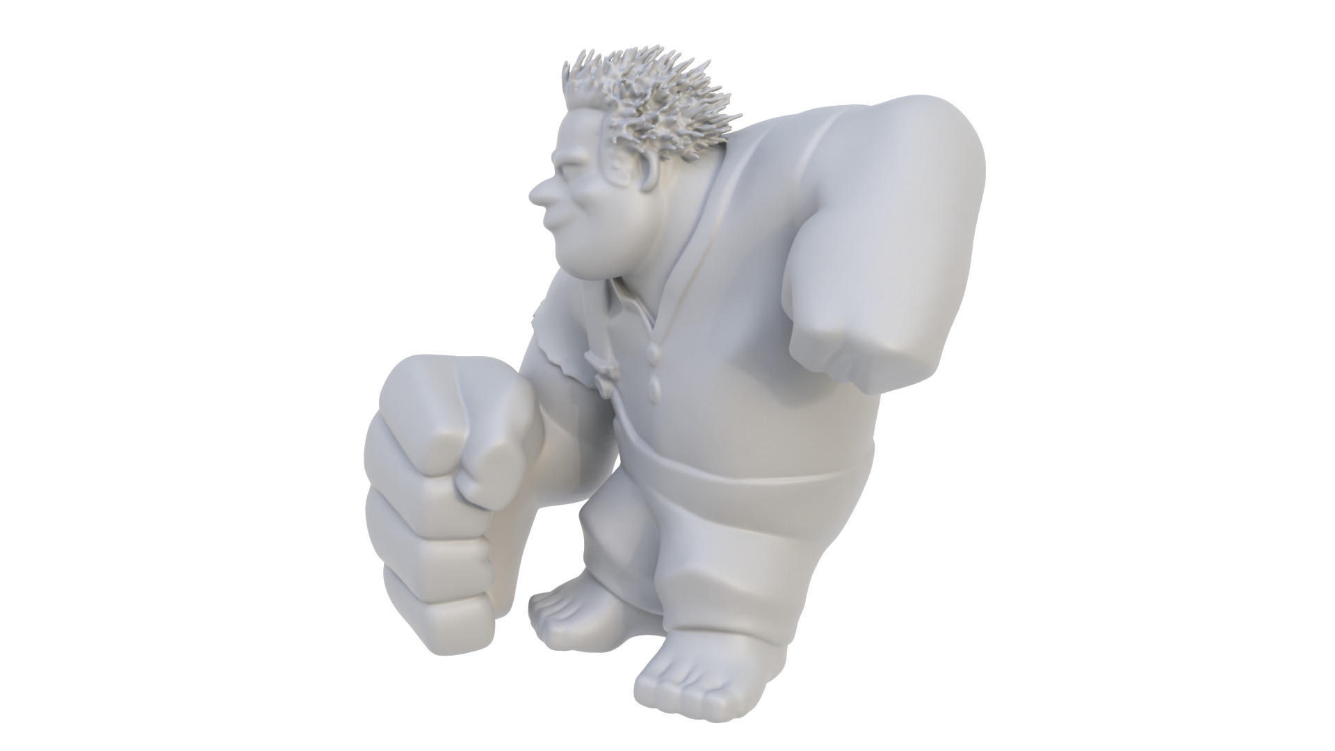 Cartoon character Ralph 01 3D model_2