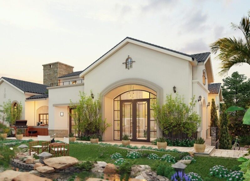 Villa Exterior Model  3D model_17