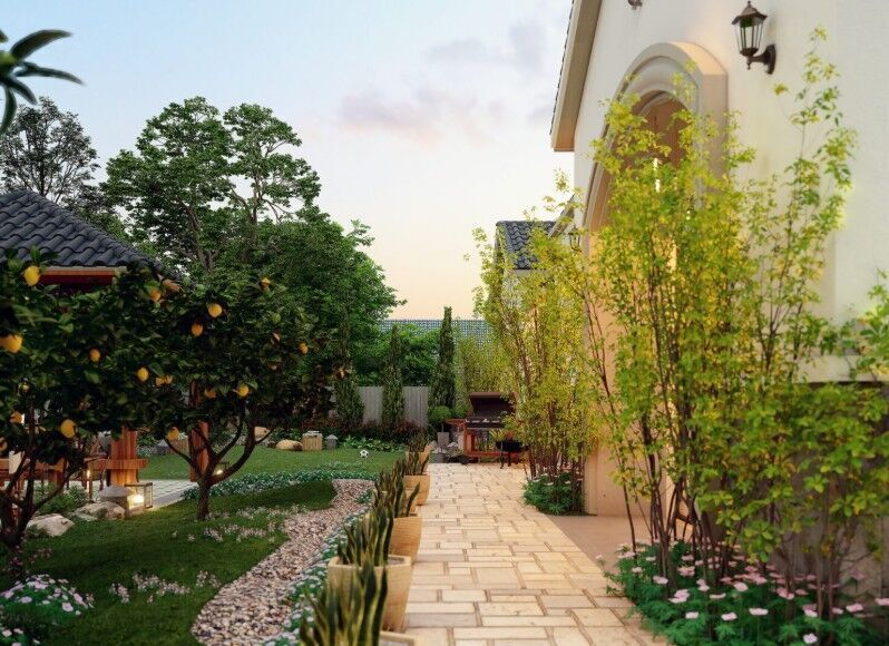 Villa Exterior Model  3D model_1