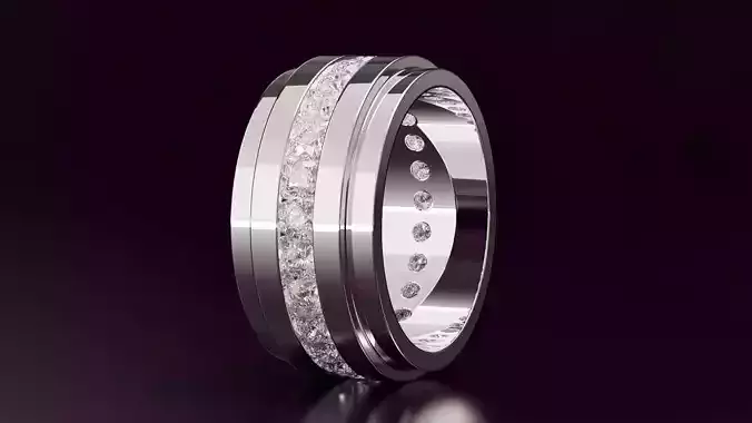 round cut eternity ring N20 54EU size