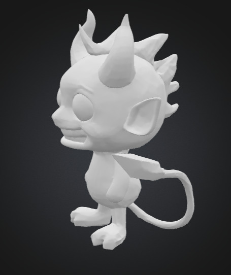Dame the Mini Devil  3D print model_16